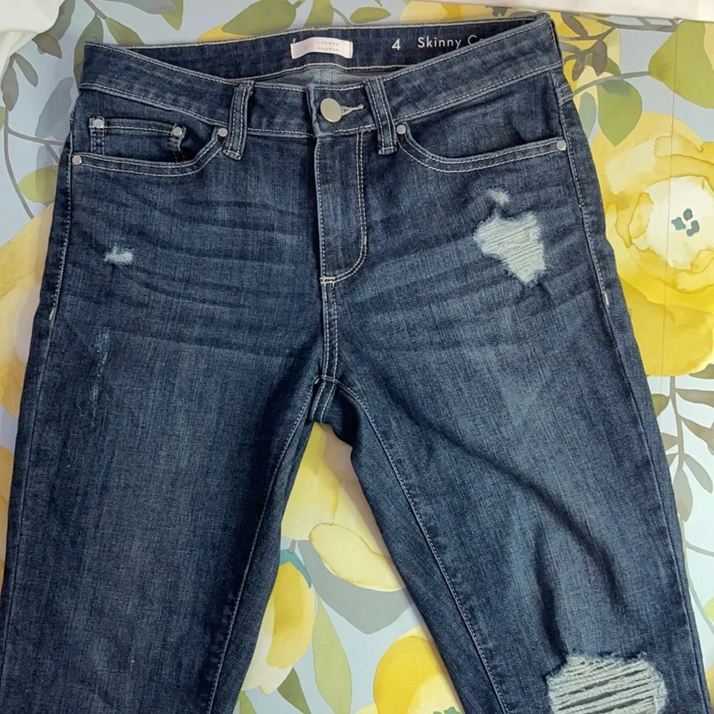 🔥 SALE Lauren Conrad Skinny Capri Denim Jeans | Size 4